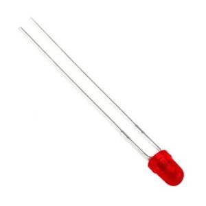 LED 3mm Red 12V (built in resistor)