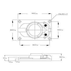 Speaker 8 Ohm 16mm x 35mm