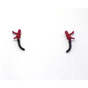 Class 68 OO Short Pipe Red PAIR