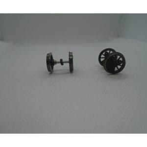 B4 OO Wheel Black PAIR (geared + un-geared)