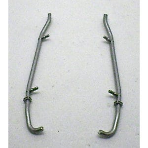 Class 122 OO Silver Exhaust Slim Line PAIR