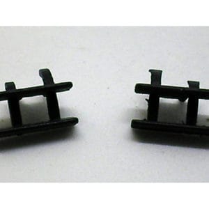 Class 121 / 122 OO Bogie Steps Black PAIR