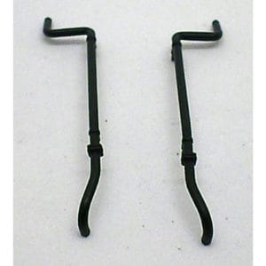 Class 121 OO Exhaust Flaired Type Black PAIR