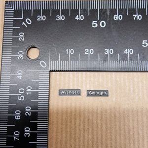 Class 68 OO Nameplate Avenger PAIR