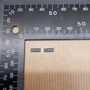 Class 68 OO Nameplate Daring PAIR