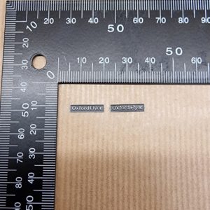 Class 68 OO Nameplate Oxford Flyer PAIR