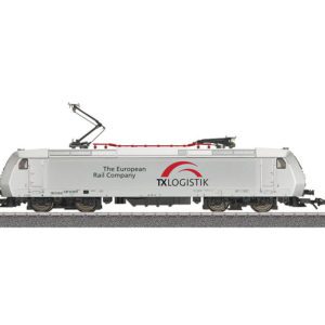 Grade II Trix 22091 DCC FITTED BR 185 TX Logistik Grey HO Gauge - signs of use, noisy runner