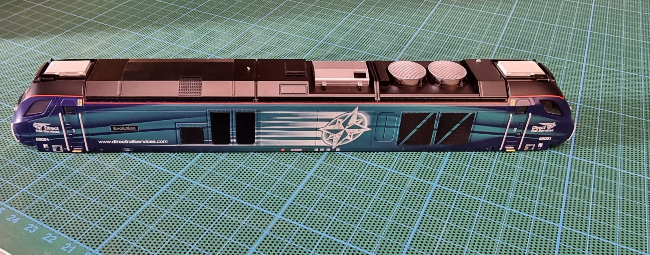 Class 68 OO Bodyshell DRS Evolution 68001 - In-Gauge Ltd Dapol Spares ...