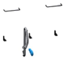 Large Prairie OO Lamp Iron & Tender Detail Set