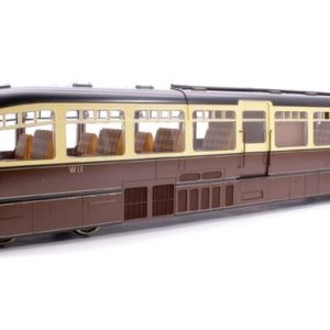 Grade I 7D-011-004 Railcar Streamlined BR Chocolate & Cream W11 O Gauge