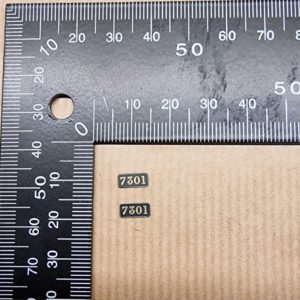 43xx Mogul OO Number Plate PAIR 7301