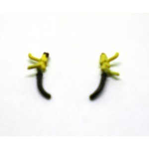 Class 68 OO Short Pipe Yellow PAIR