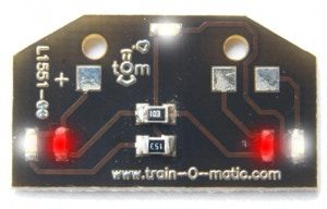 ToM Locomotive Head & Rear Light Set Shine LT1 White/Red