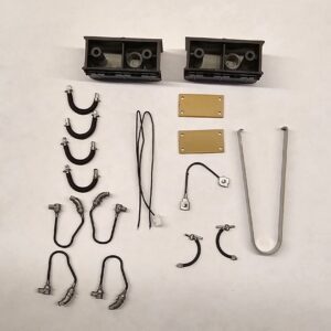 Class 121 / 122 O Accessory Pack Small Panel Silver Pipe Ends