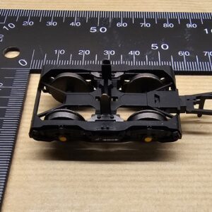 JHA OO Bogie with Coupling Black (orange axle cover)