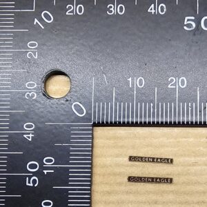 A4 N Nameplate "Golden Eagle" PAIR