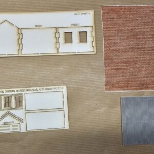 LCUT Creative OO Lineside Hut Kit with Redutex Wall & Roof Sheets