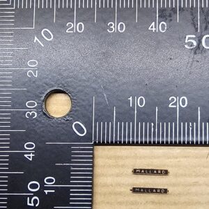 A4 N Nameplate "Mallard" PAIR