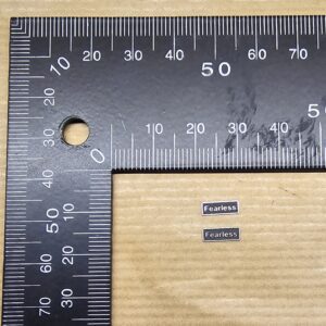 Class 68 OO Nameplate Fearless PAIR