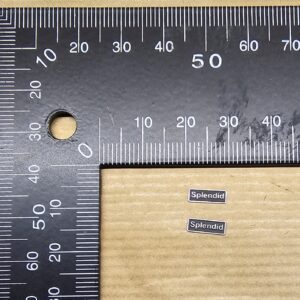 Class 68 OO Nameplate Splendid PAIR