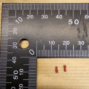 Railcar OO Lamp Bracket Crimson PAIR