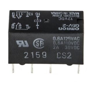 Relay DPDT 2A 12Vdc 288Ohm Coil