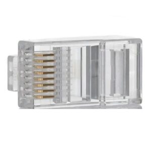 RJ45 Plug Male Connector, Cable Mount Straight 8P8C
