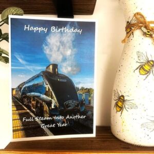 Birthday Card "Full Steam Into Another Great Year"