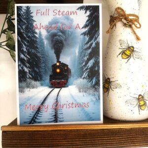 Christmas Card Full Steam