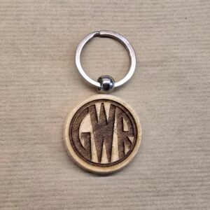 Wooden Round Key Ring - GWR Logo (Made to Order)