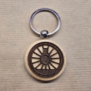 Wooden Round Key Ring - Wheel (Made to Order)