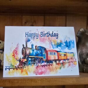 Birthday Card Watercolour "Splash"