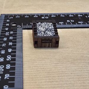 Wooden Buffer Stop Sleeper Built with Ballast N Scale (Made to Order)