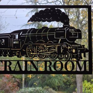 Wooden Train Room Sign - "A3 Flying Scotsman" (Made to Order)