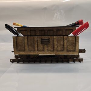 Wooden Rail Themed Bench Tidy - Made to Order