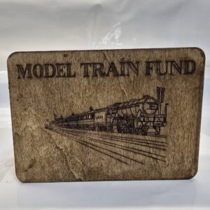Wooden Rail Themed Money Box - Made to Order