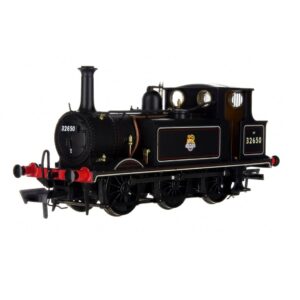 Grade II 4S-010-012 A1X Terrier 32650 BR Lined Black Early Crest (ex Isle of Wight) OO Gauge UNBOXED