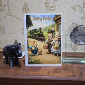 Easter Card Steam Loco 'In The Station'