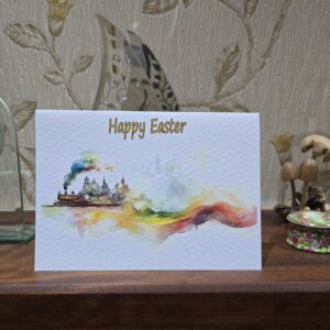 Easter Card Steam Loco 'Colour Wave'