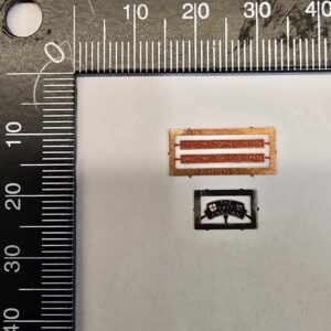 Britannia N Nameplate "Sir Christopher Wren" PAIR