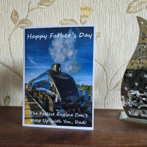 Father's Day Card Steam 'The Fastest Train'