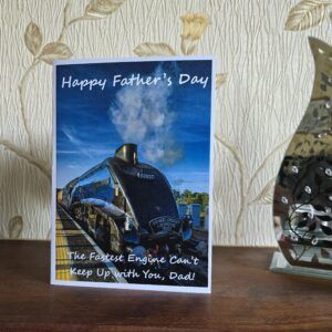 Father's Day Card Steam 'The Fastest Train'