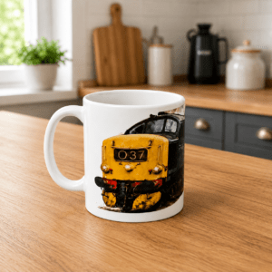 11oz Railway Themed Ceramic Mug – Class 37 Colour Smoke