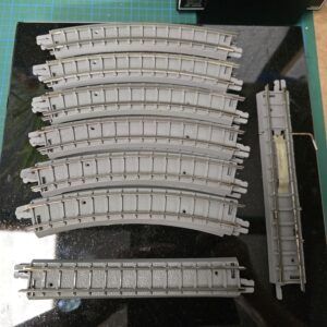 Vintage Tri-ang Series 2 Grey-Based OO Gauge Track – 14-Piece Lot