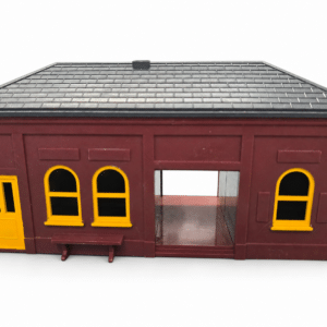 Vintage Tri-ang R60 Ticket Office with Two Yellow Platform Awnings – OO Gauge